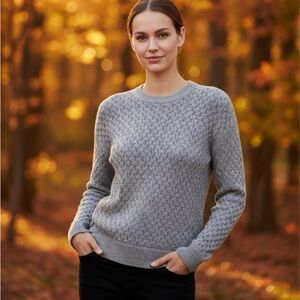 LOFT Black and White Knit Top